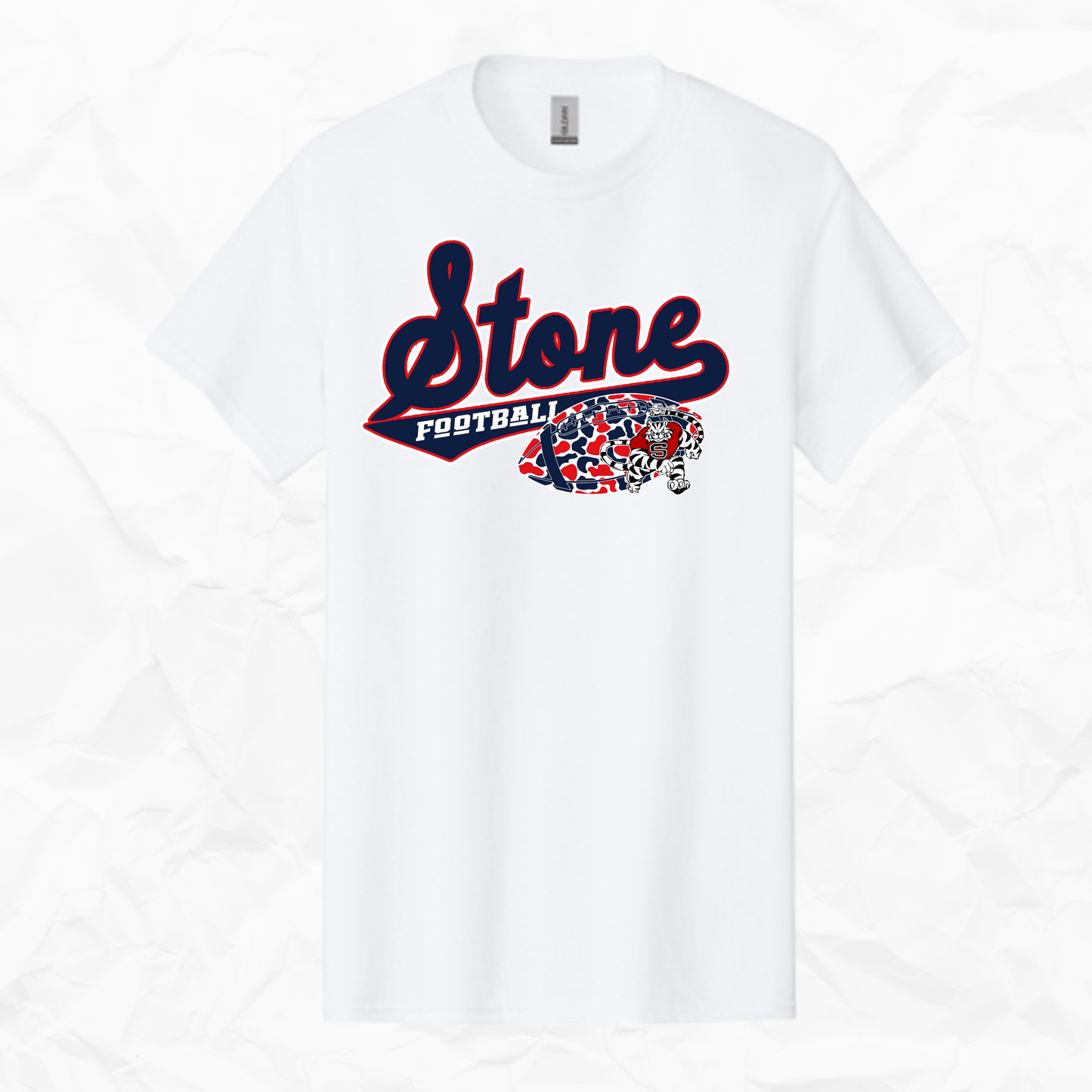 Stone Football (Red, White, & Blue)