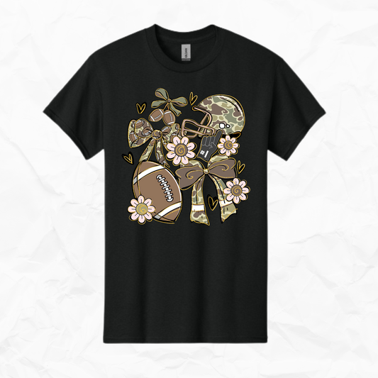 Game Day Cutesy Camo Football Helmet