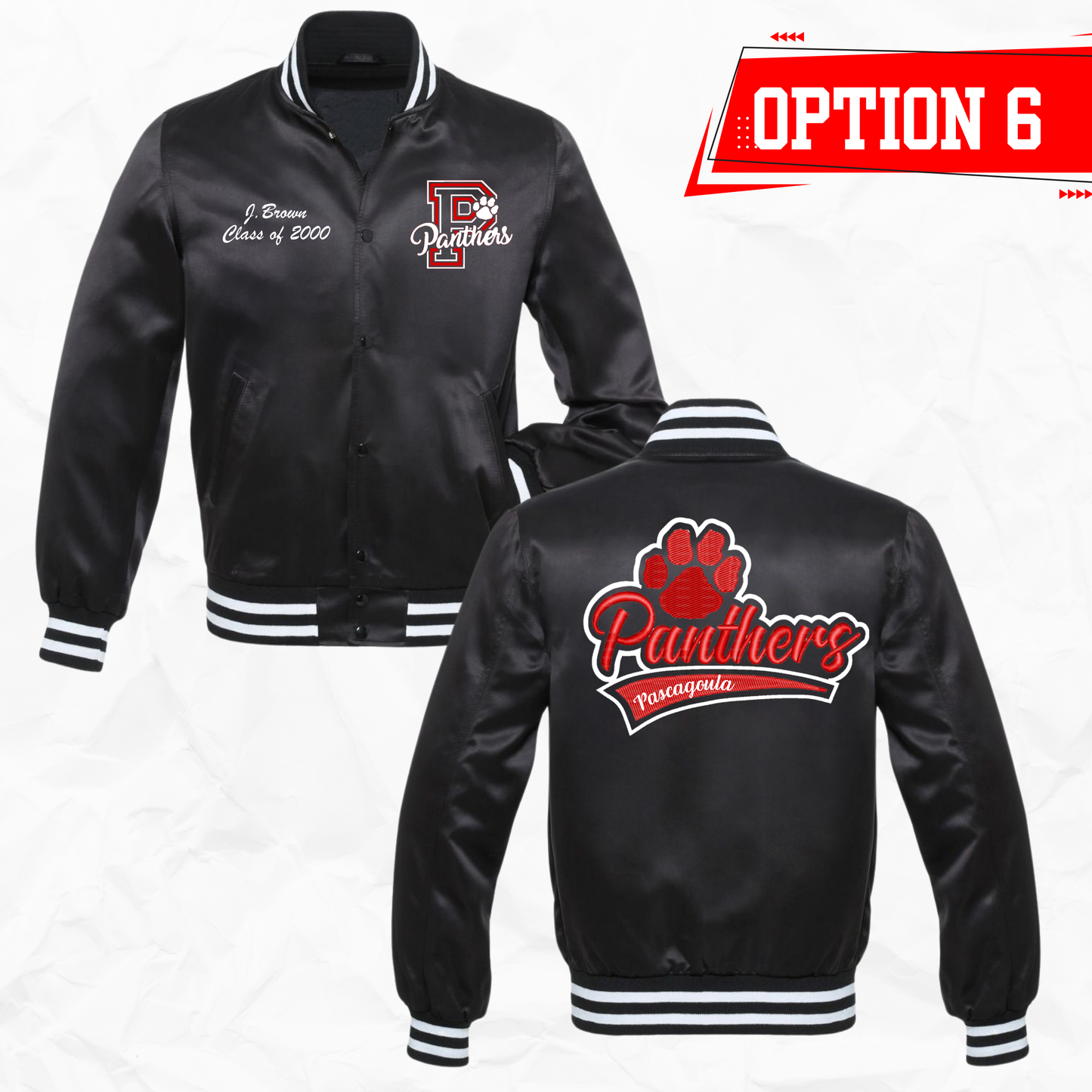 Pascagoula Panthers Satin Baseball Jacket