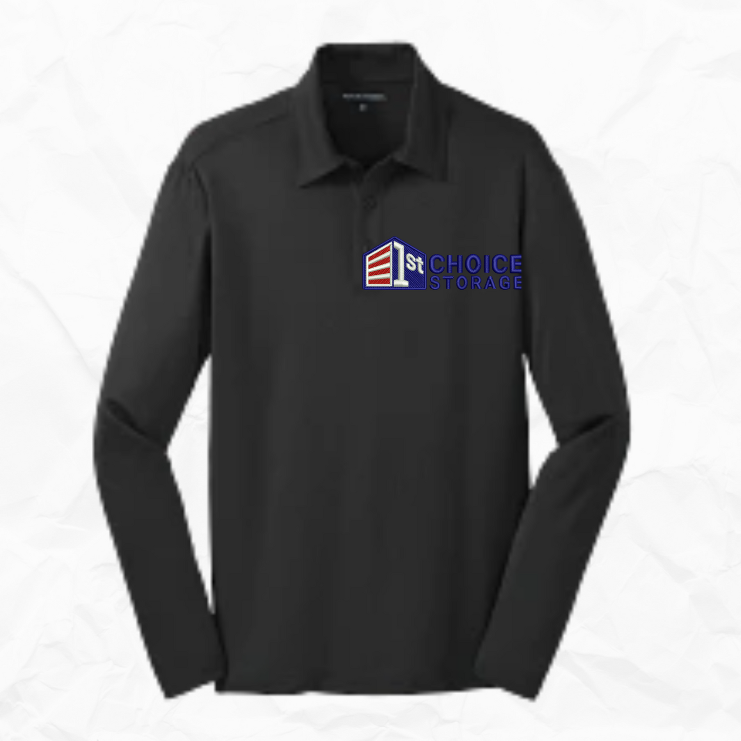 1st Choice Storage LONG SLEEVE Polo
