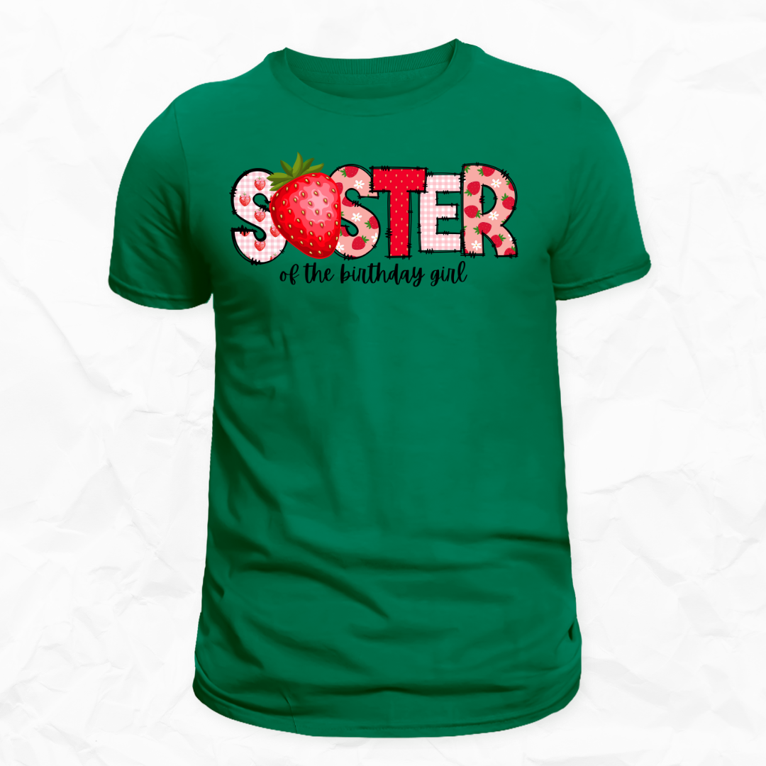 Strawberry Birthday Girl Tees