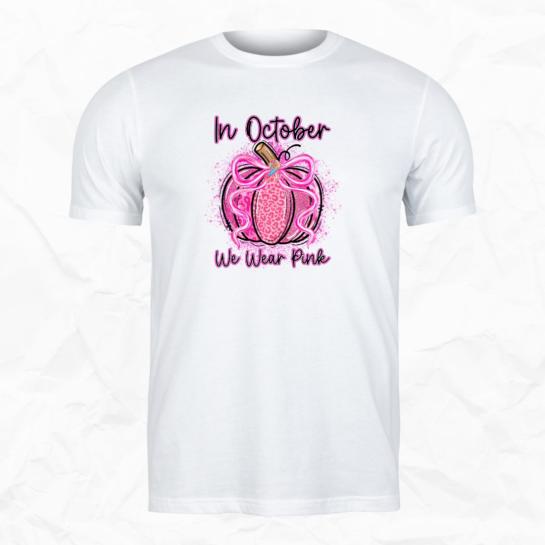 In October We Wear Pink Pumpkin