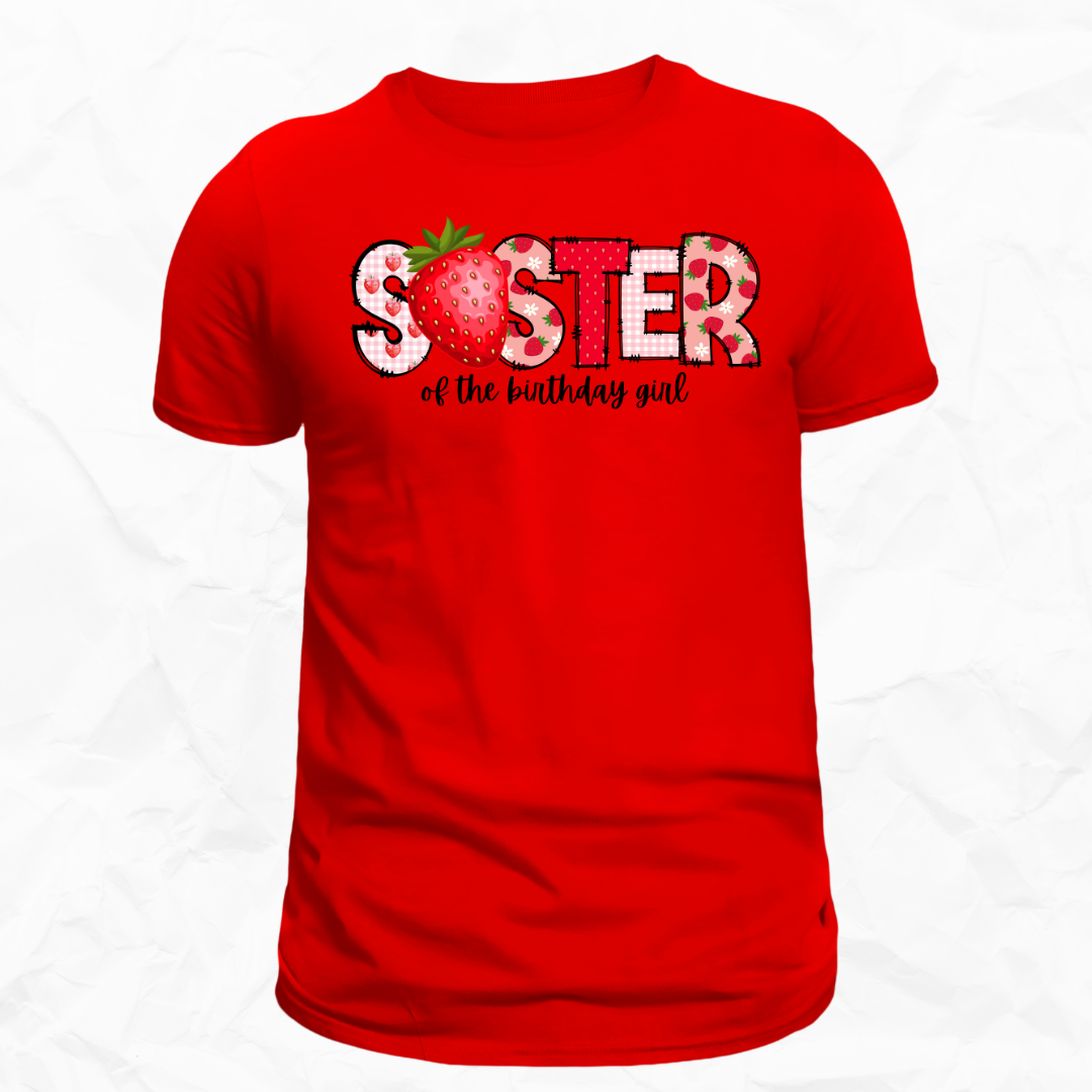 Strawberry Birthday Girl Tees