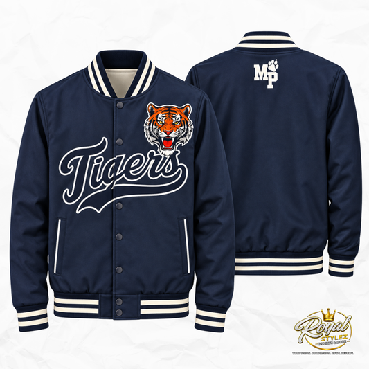 Moss Point Tigers Softshell Quilted Bomber