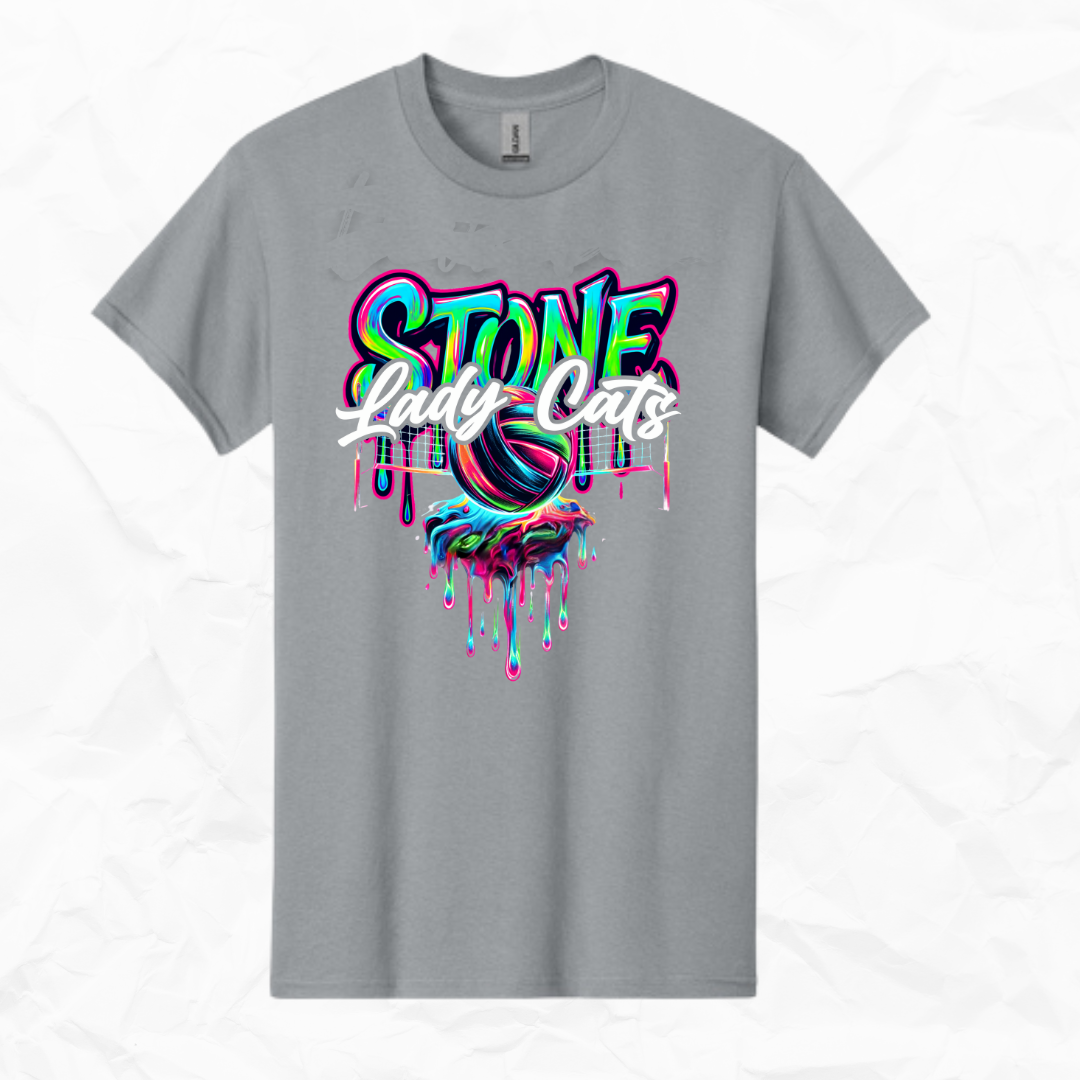 Stone Lady Cats Volleyball Drip