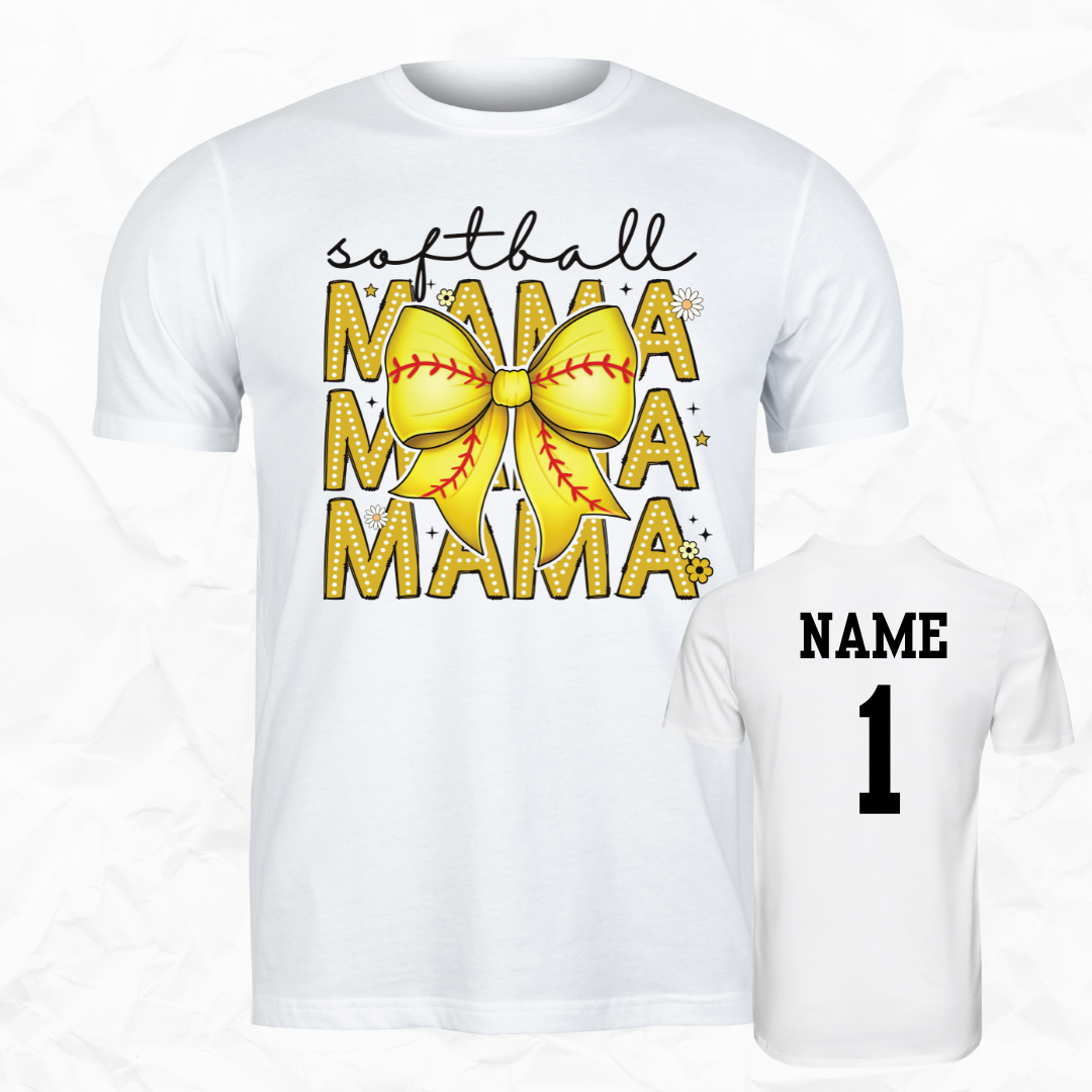 Softball Mama Bow