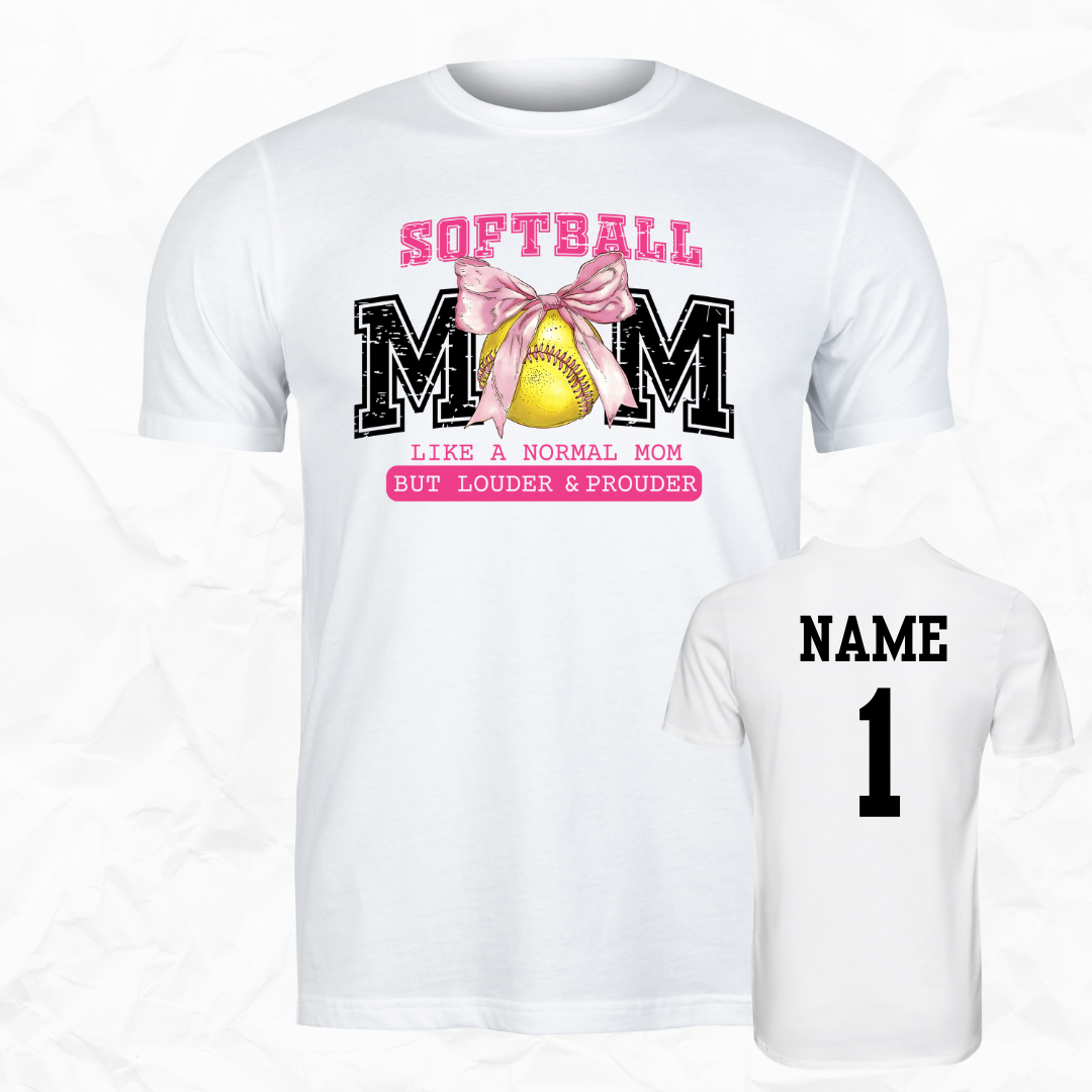 Pink Softball Mom