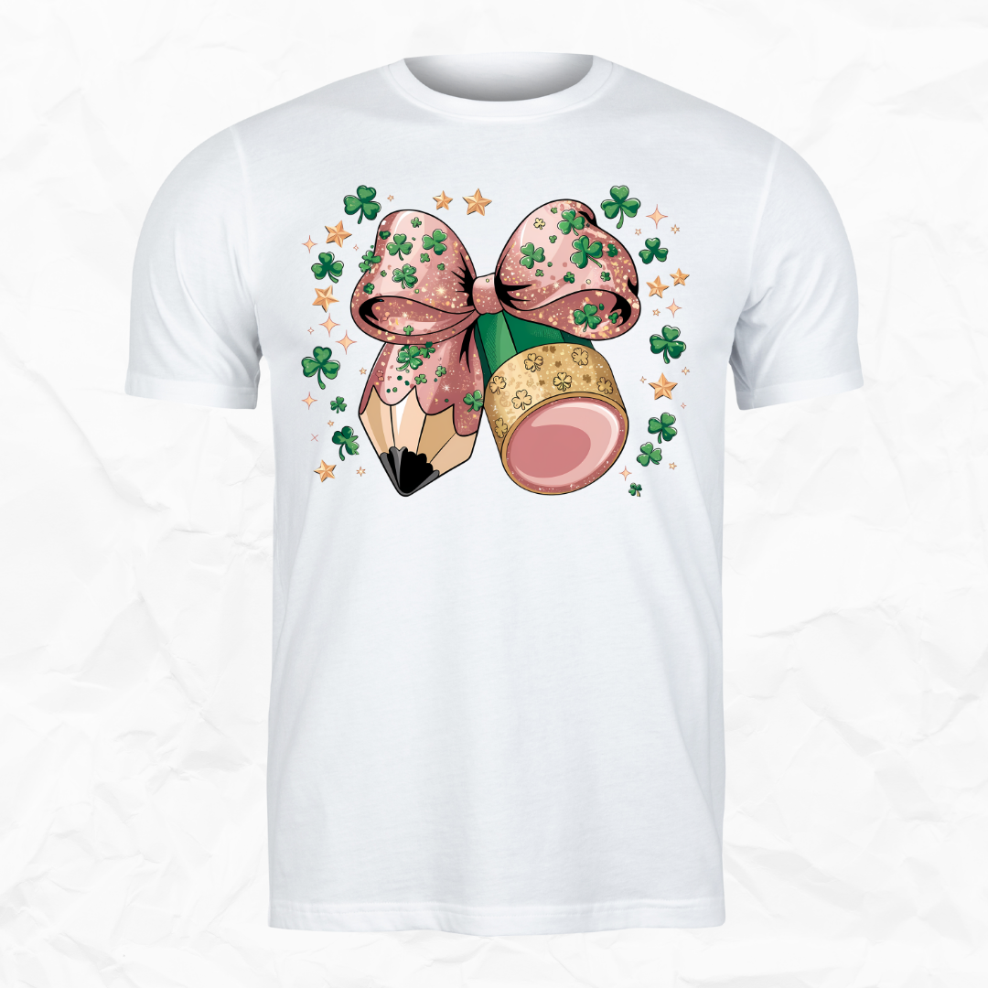 Pink and Green Lucky Bow