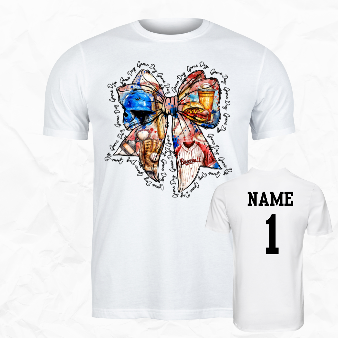 Baseball Game Day Bow