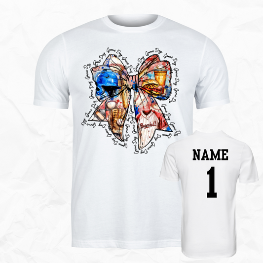 Baseball Game Day Bow