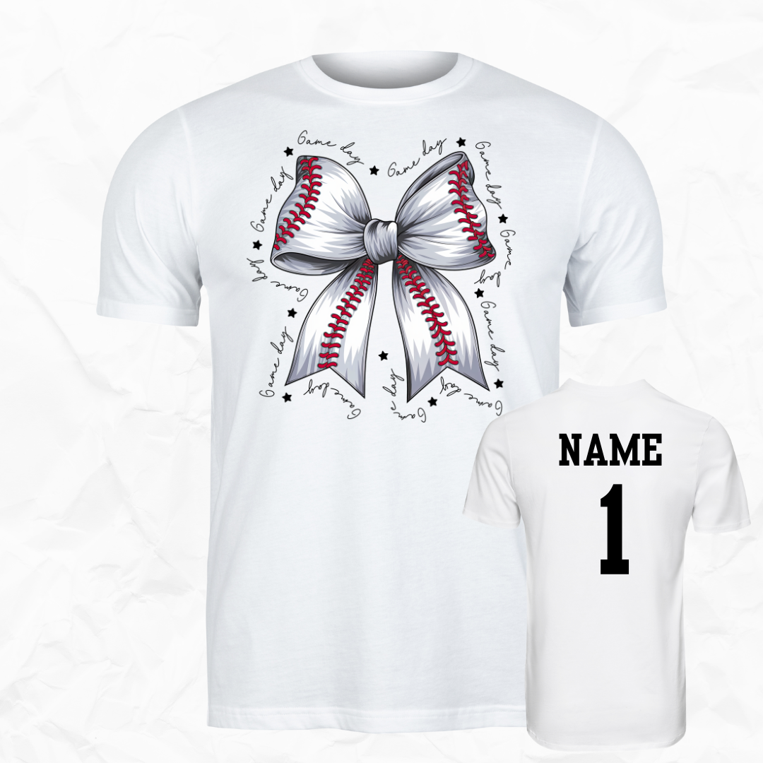 Baseball Game Day Bow