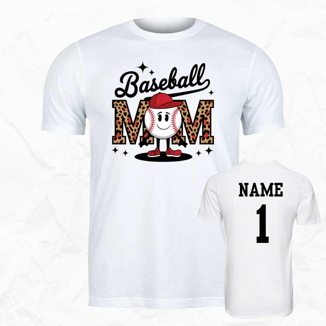 Leopard Baseball Mom