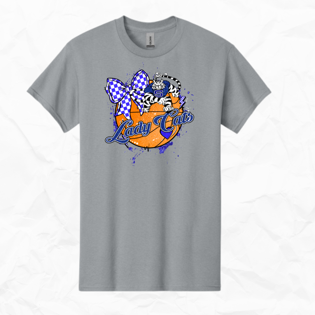 Lady Cats Glitter Basketball