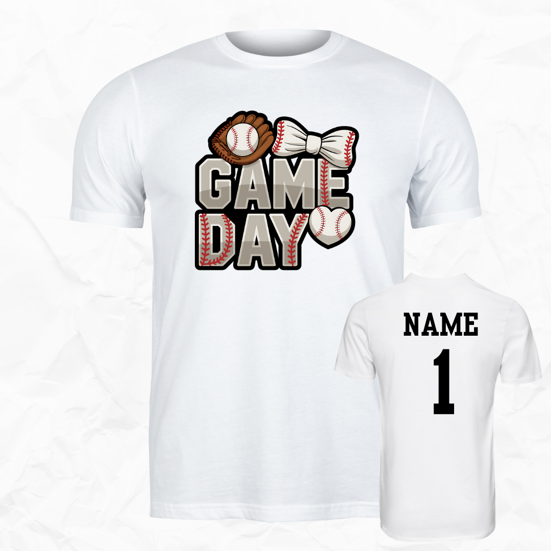 GAME DAY Baseball Bow