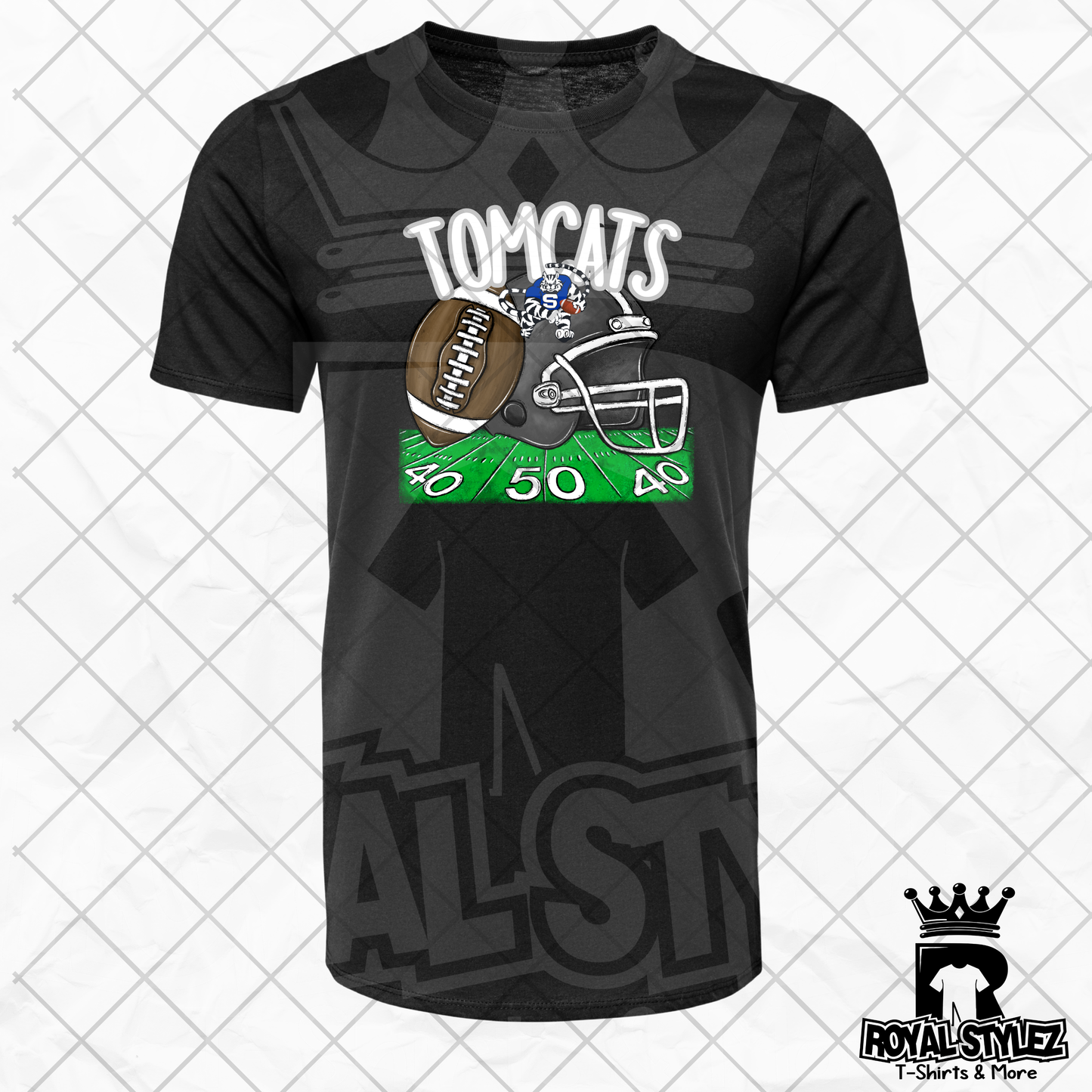 Stone Tomcats Football Helmet