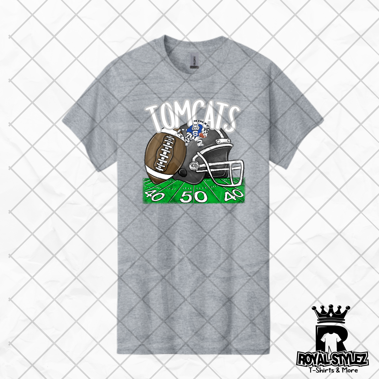 Stone Tomcats Football Helmet