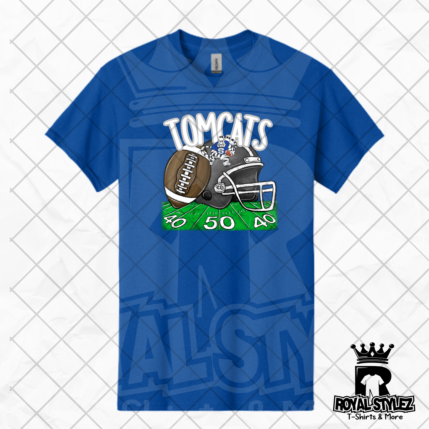 Stone Tomcats Football Helmet