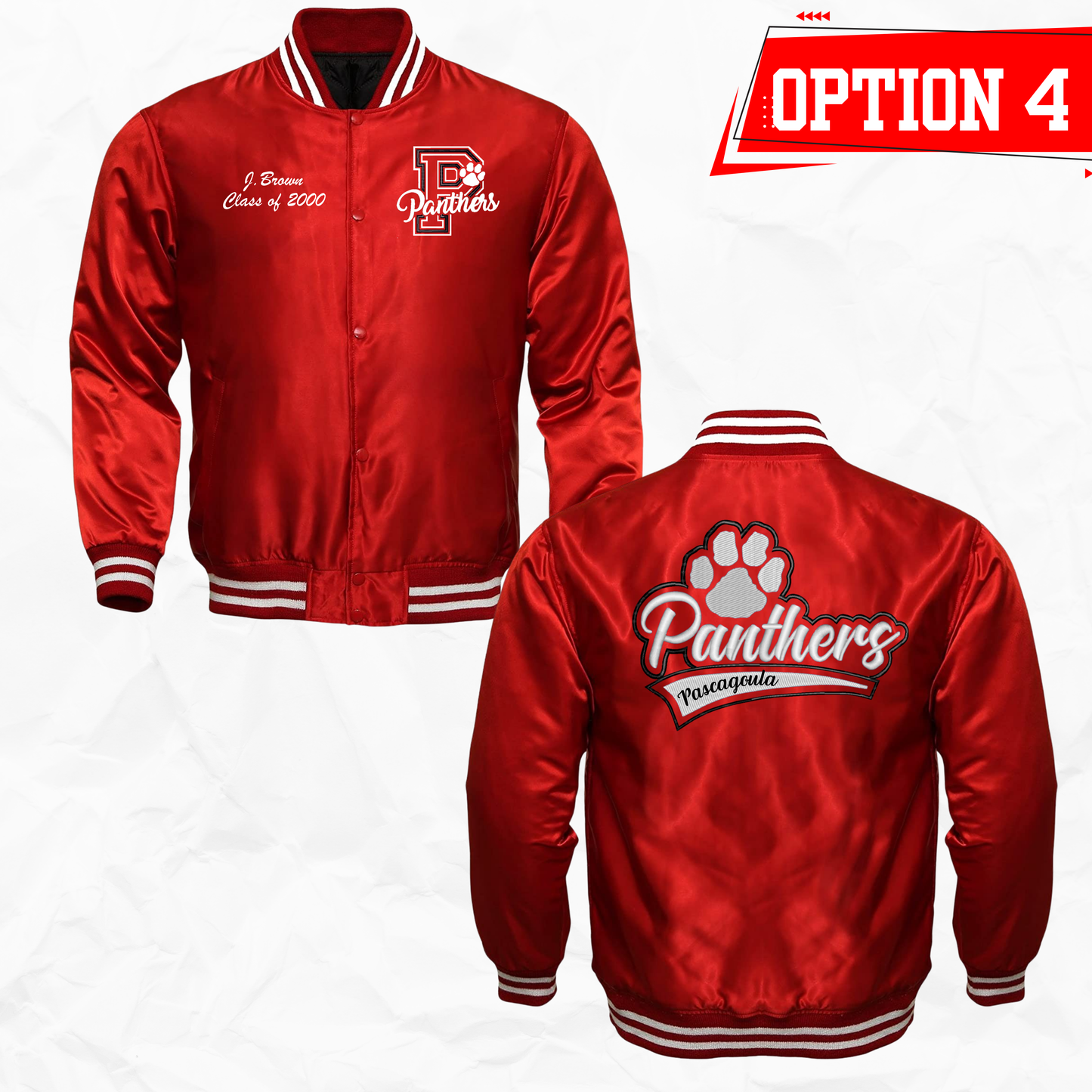 Pascagoula Panthers Satin Baseball Jacket