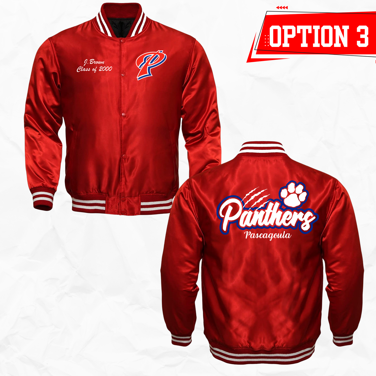 Pascagoula Panthers Satin Baseball Jacket