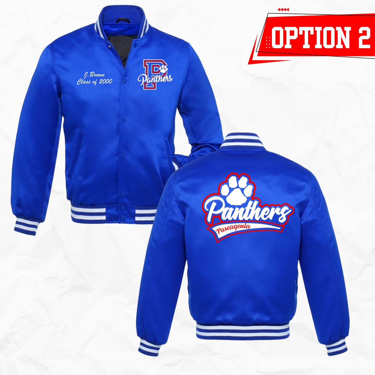 Pascagoula Panthers Satin Baseball Jacket