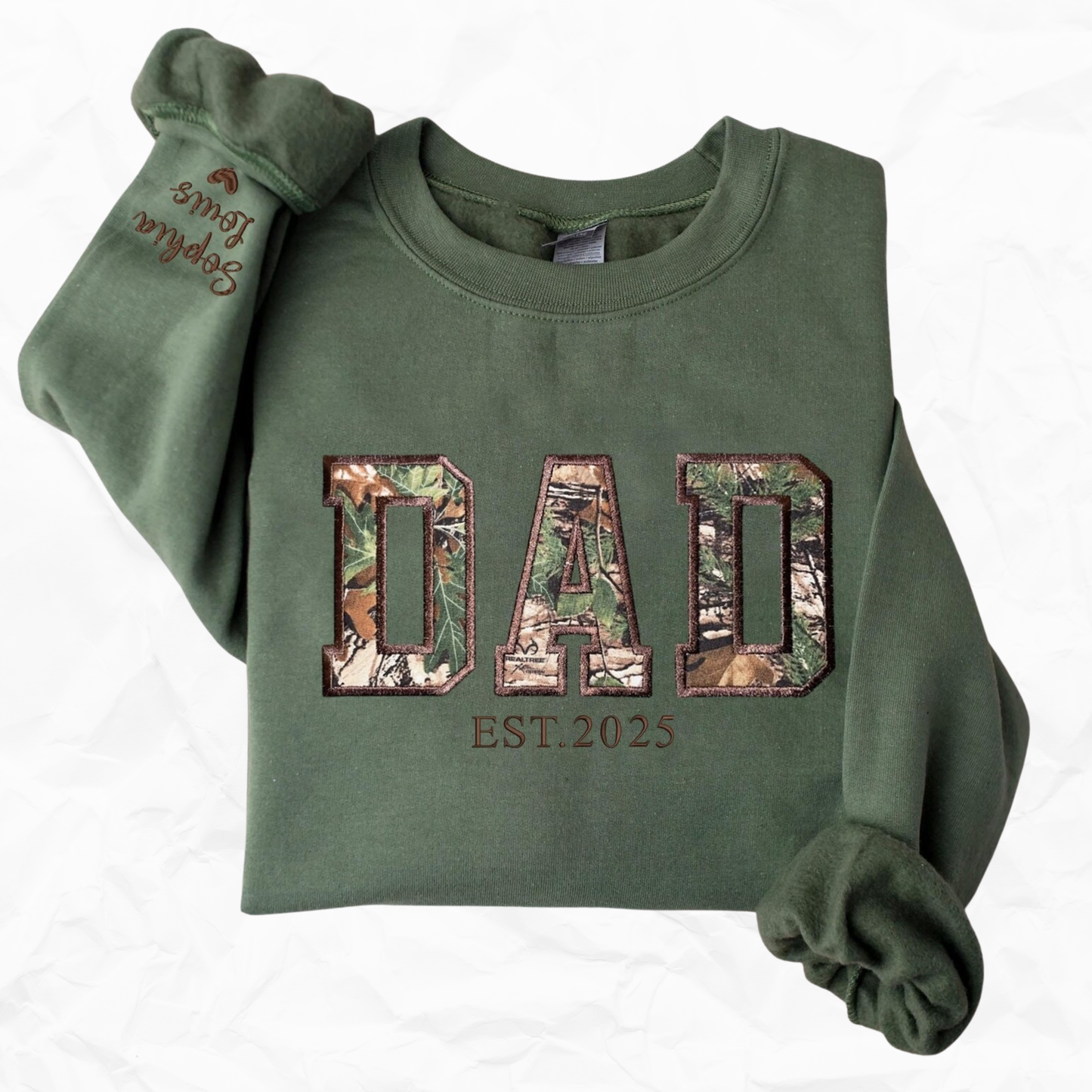 MAMA/DAD (Family) Embroidered CAMO Sweatshirt/Hoodie