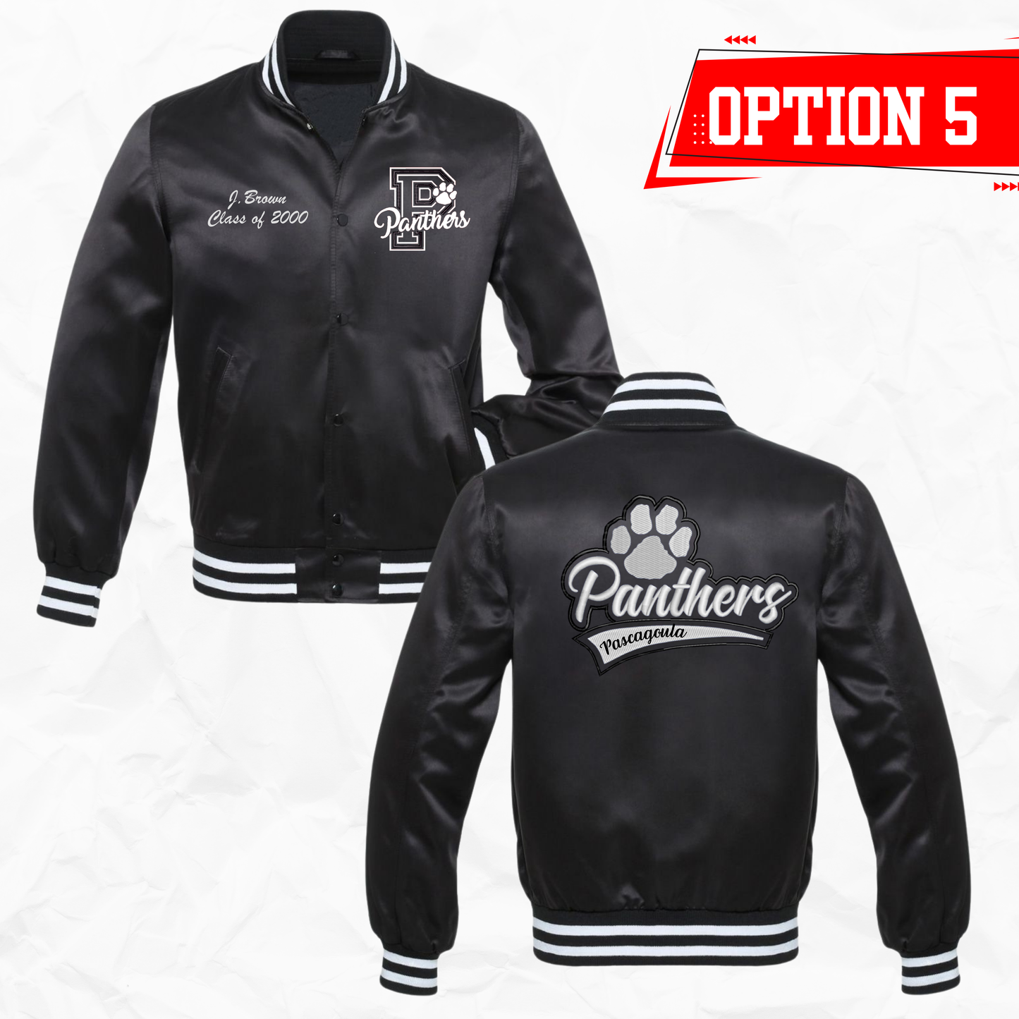Pascagoula Panthers Satin Baseball Jacket