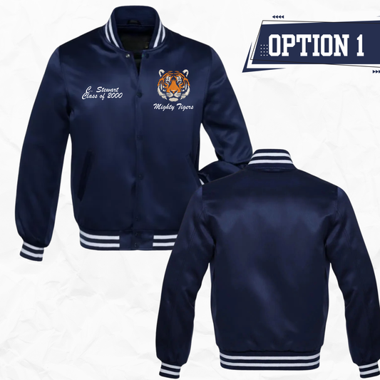 Moss Point Satin Baseball Jacket