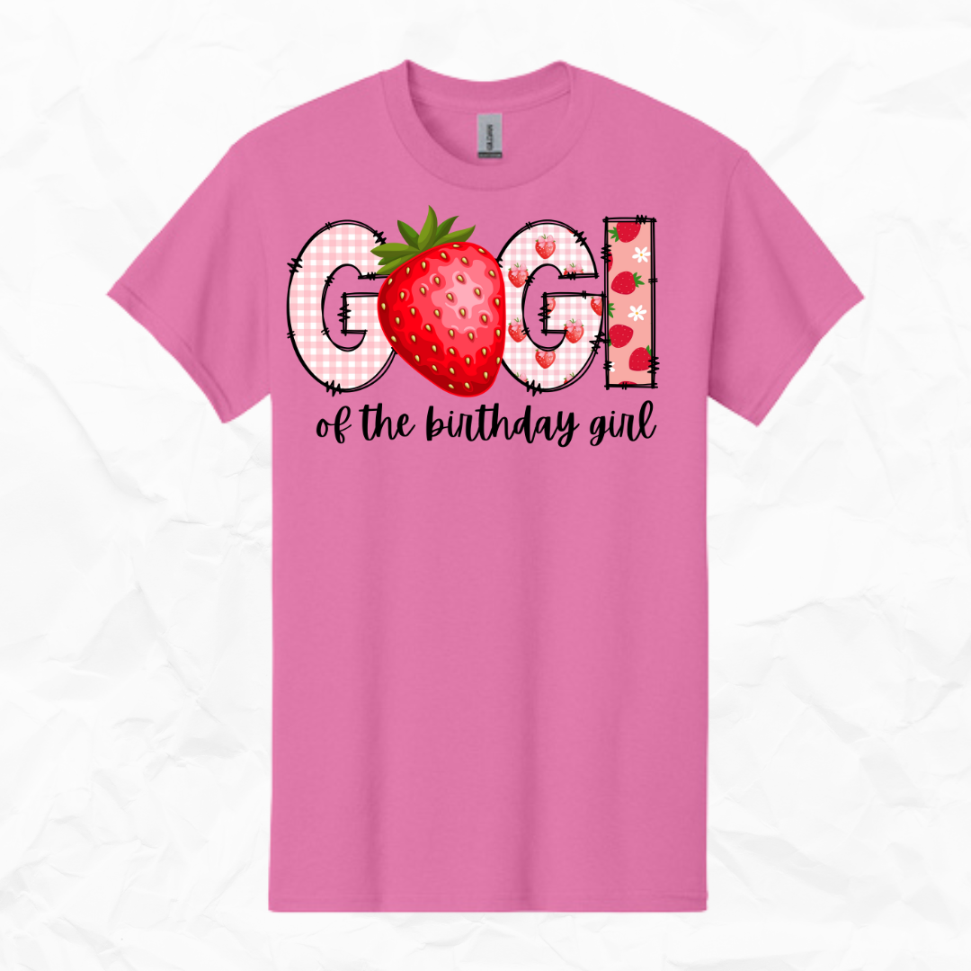 Strawberry Birthday Girl Tees