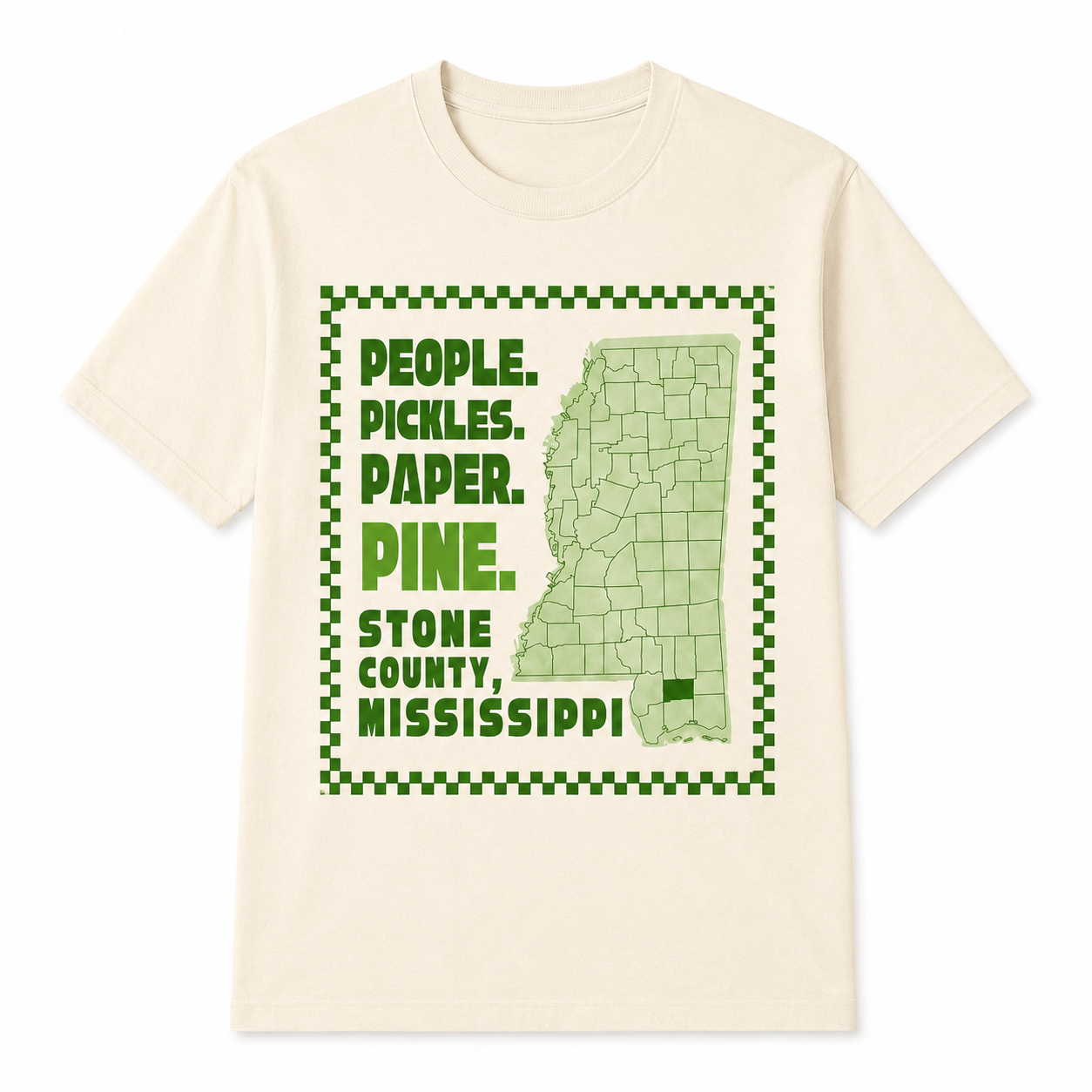 People. Pickle. Paper. Pine.