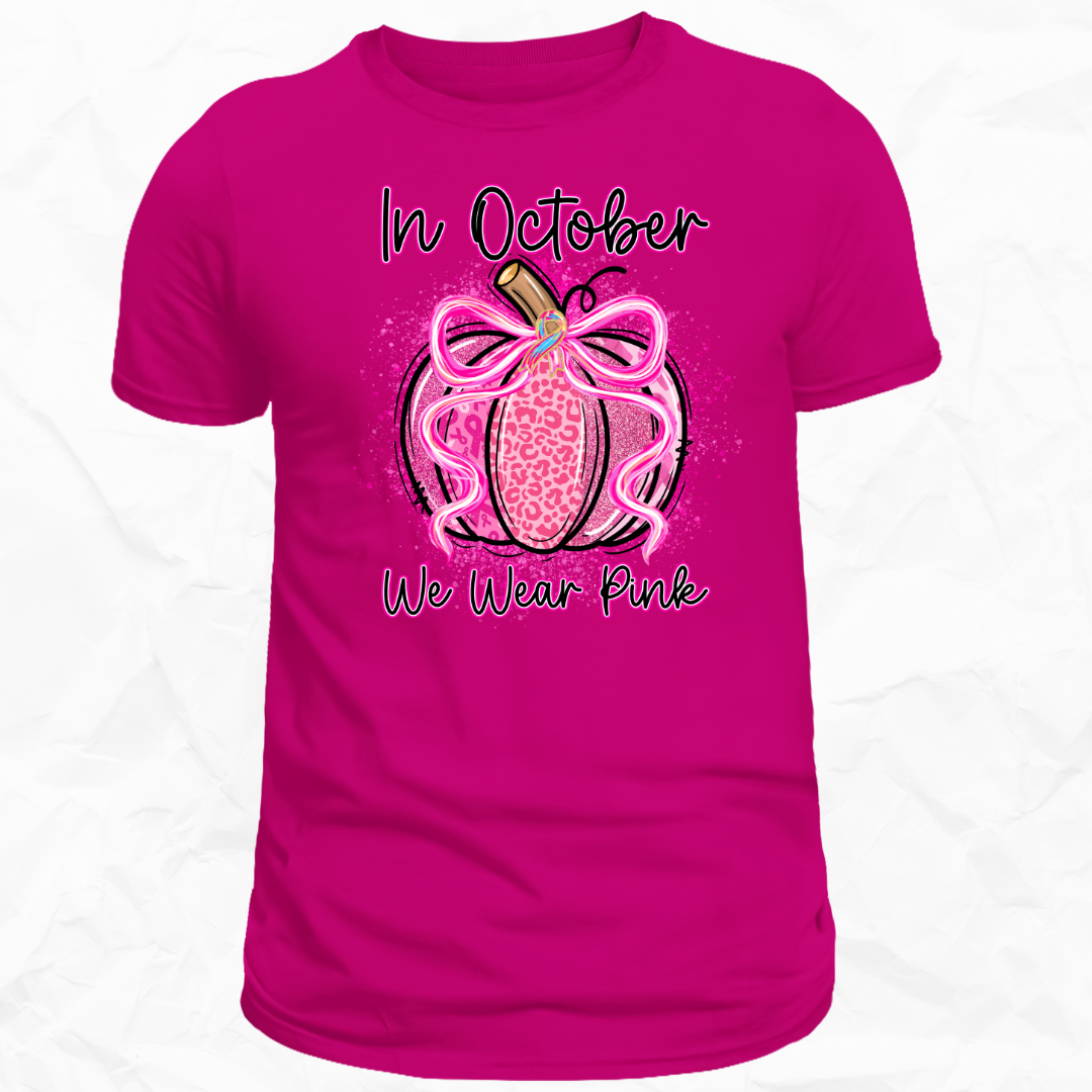 In October We Wear Pink Pumpkin