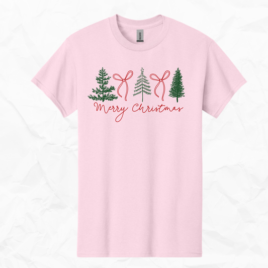 Merry Christmas Trees and Bows