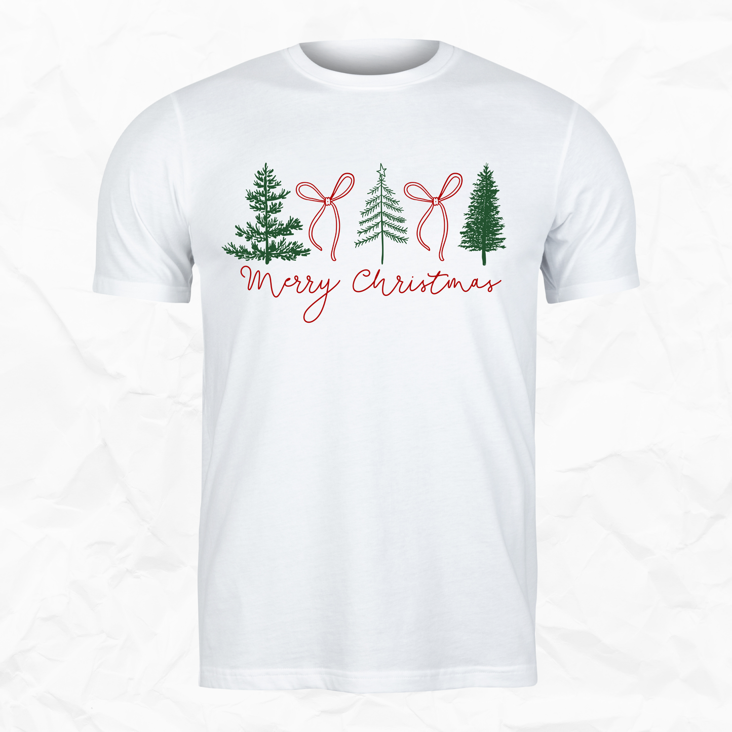 Merry Christmas Trees and Bows
