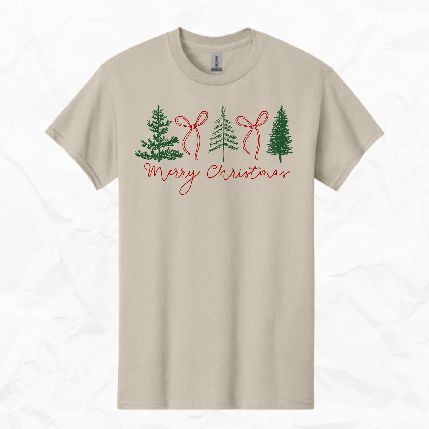 Merry Christmas Trees and Bows