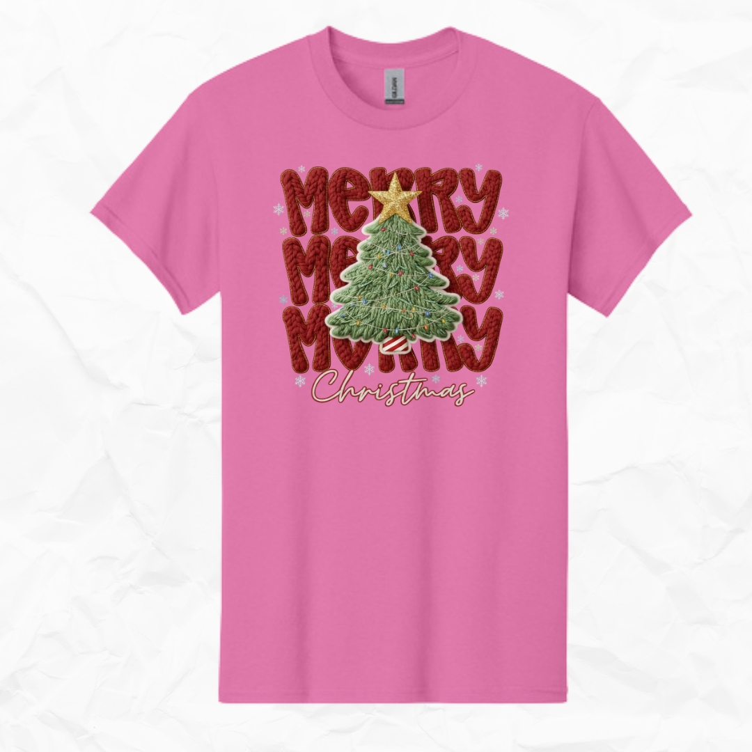 Merry Christmas Yarn Tree