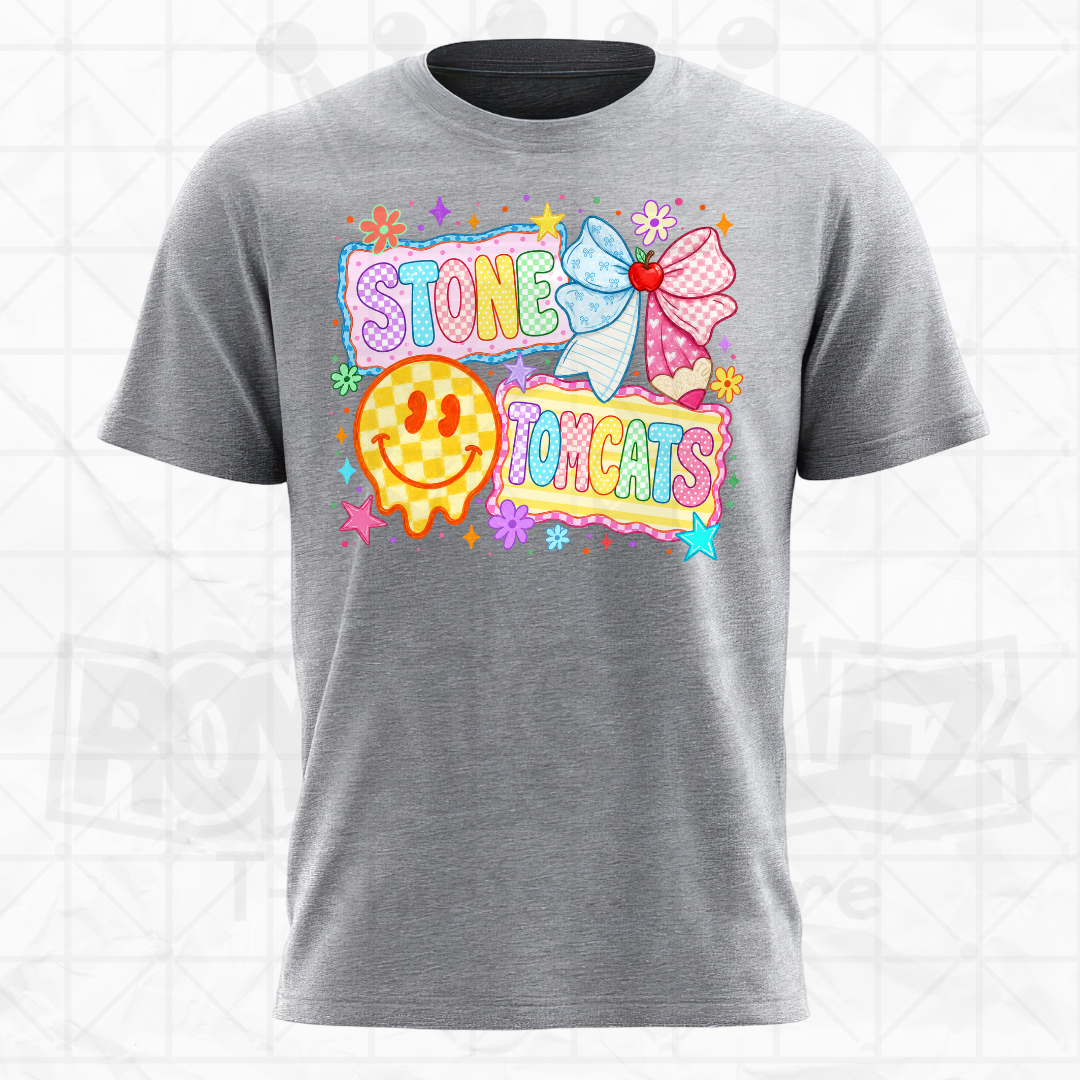 Retro Smiley Stone Tomcats