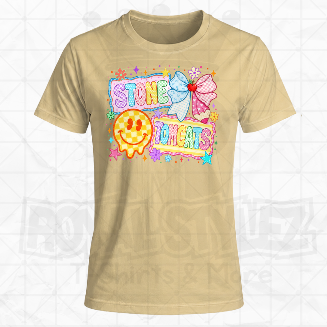 Retro Smiley Stone Tomcats