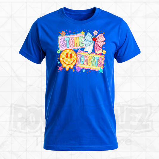 Retro Smiley Stone Tomcats