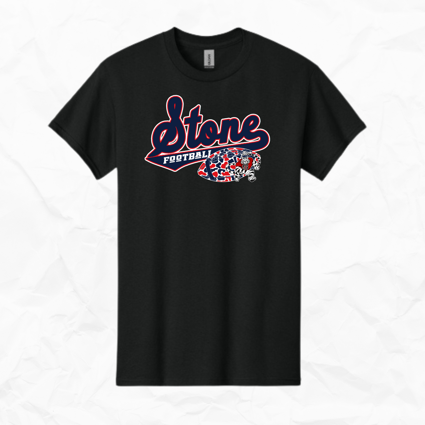 Stone Football (Red, White, & Blue)