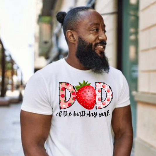 Strawberry Birthday Girl Tees