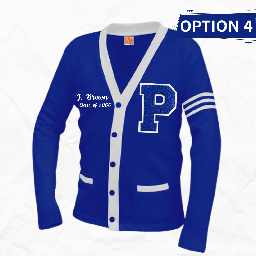 Pascagoula Retro Varsity Cardigan