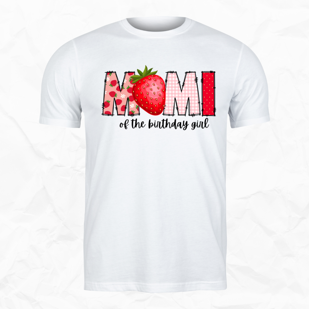 Strawberry Birthday Girl Tees