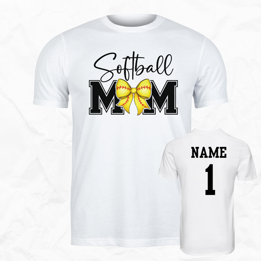 Softball Bow Mom