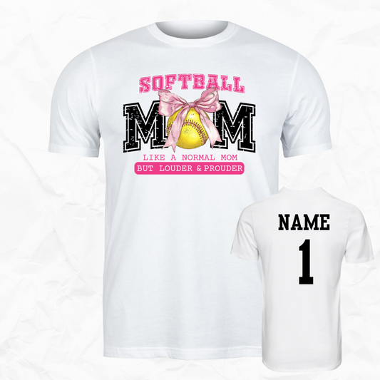 Pink Softball Mom