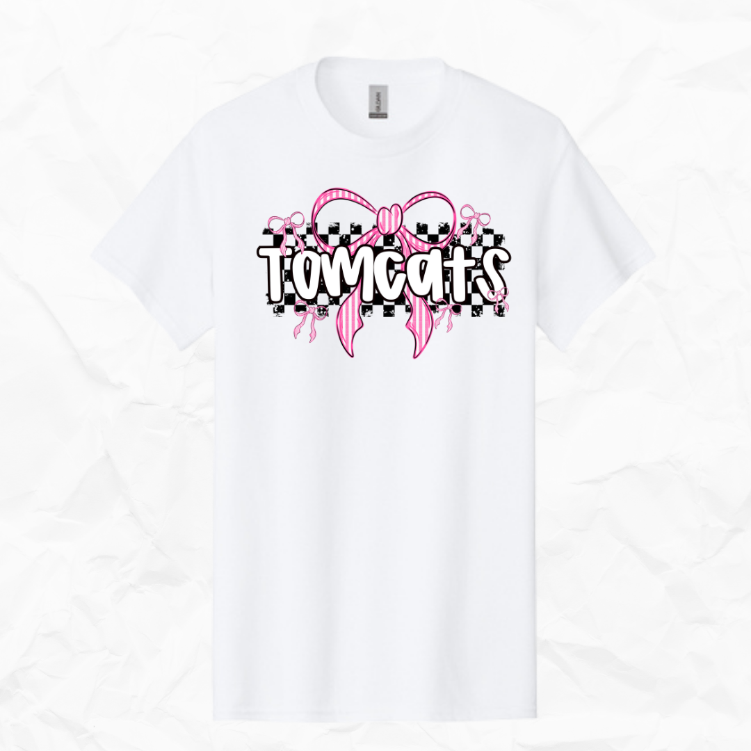 Checkered Bow Tomcats