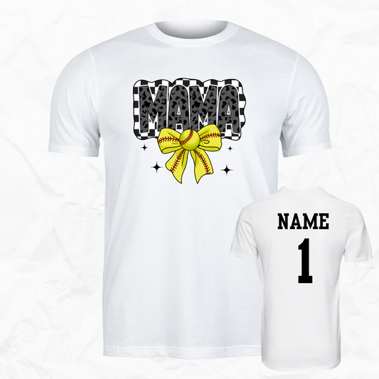 Mama Softball Bow